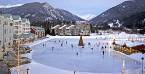 Overview of the 5 Acre outdoor Keystone Ice Rink